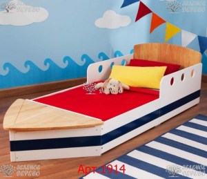 Детская кровать Кораблик от 2 лет 